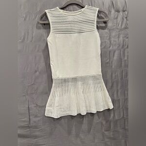 Torn by Ronny Kobo White Sleeveless Top